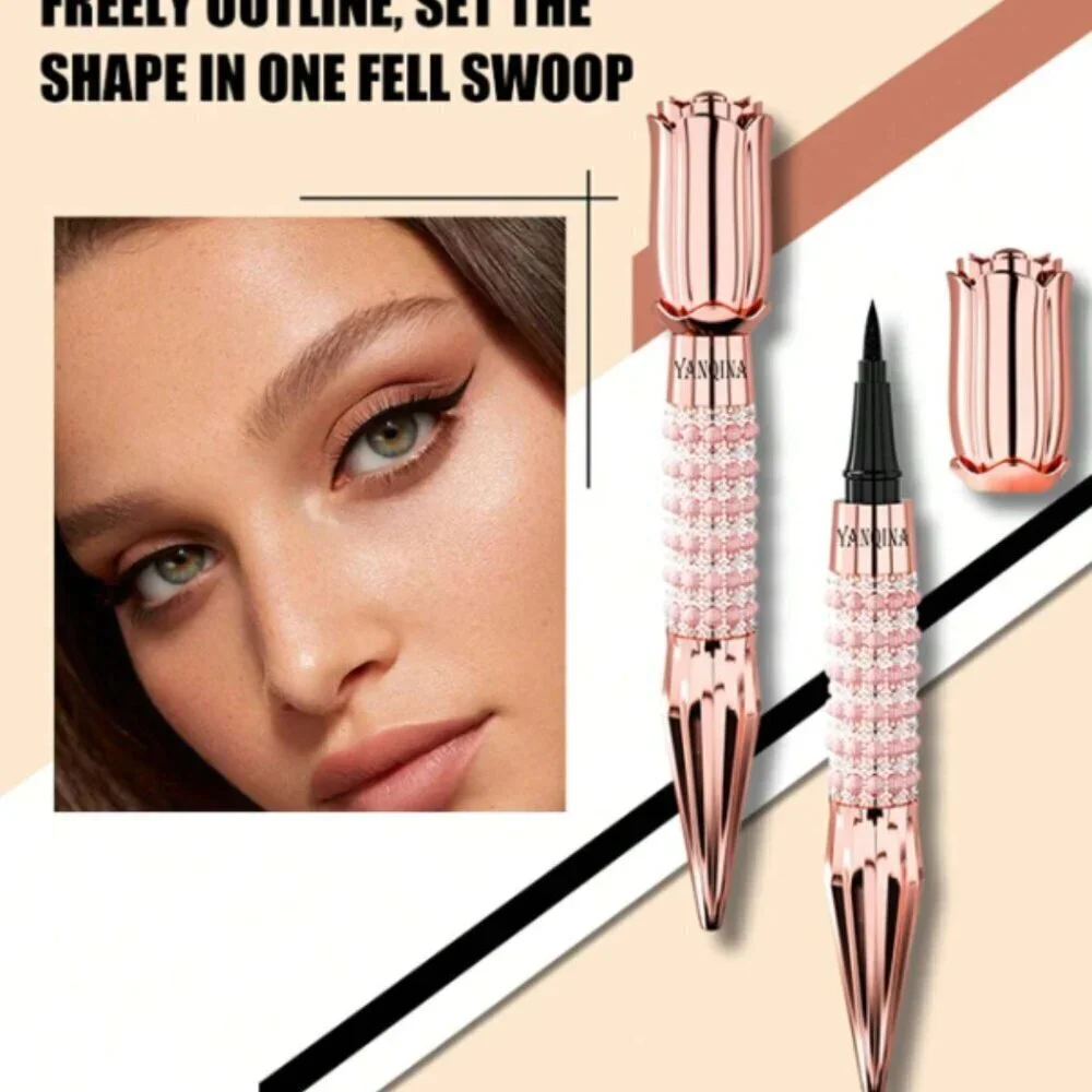 Yanquina 24H Diamond Liquid Black Eyeliner Black Eyeliner